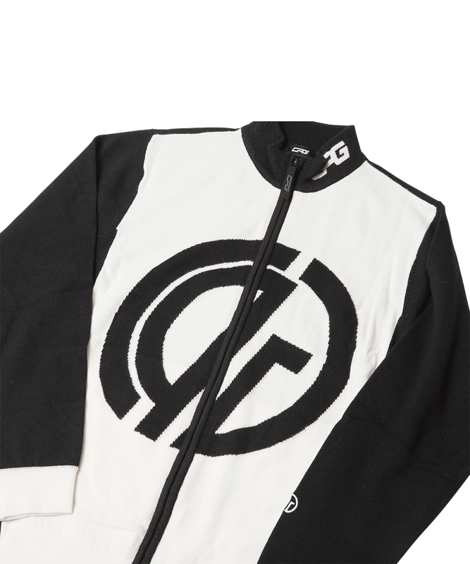 【Sample】Full Zipup Logo Motif Knit Blouzon | MENS | MEN