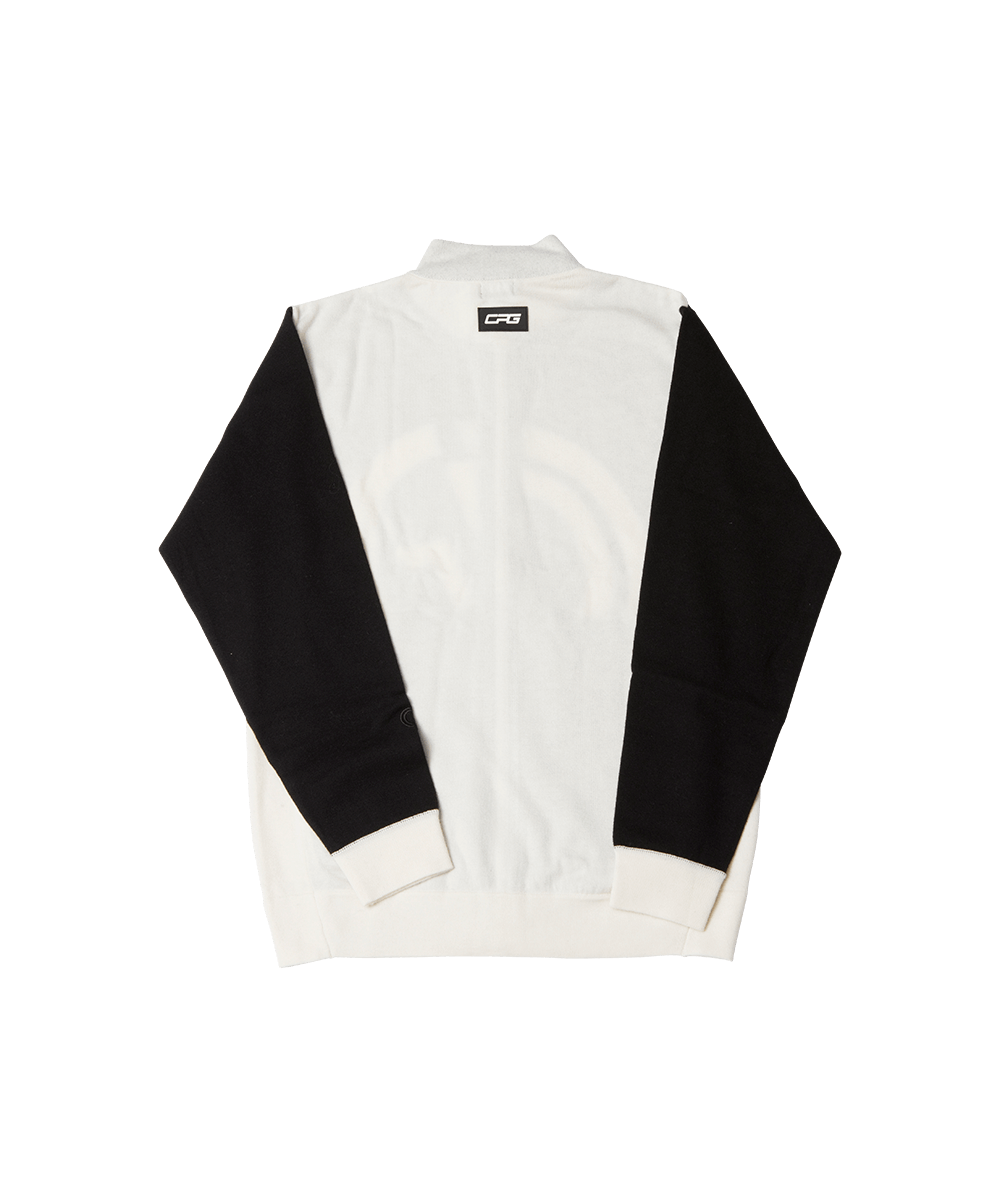 【Sample】Full Zipup Logo Motif Knit Blouzon | MENS | MEN