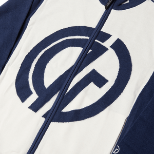 【Sample】Full Zipup Logo Motif Knit Blouzon | MENS | MEN