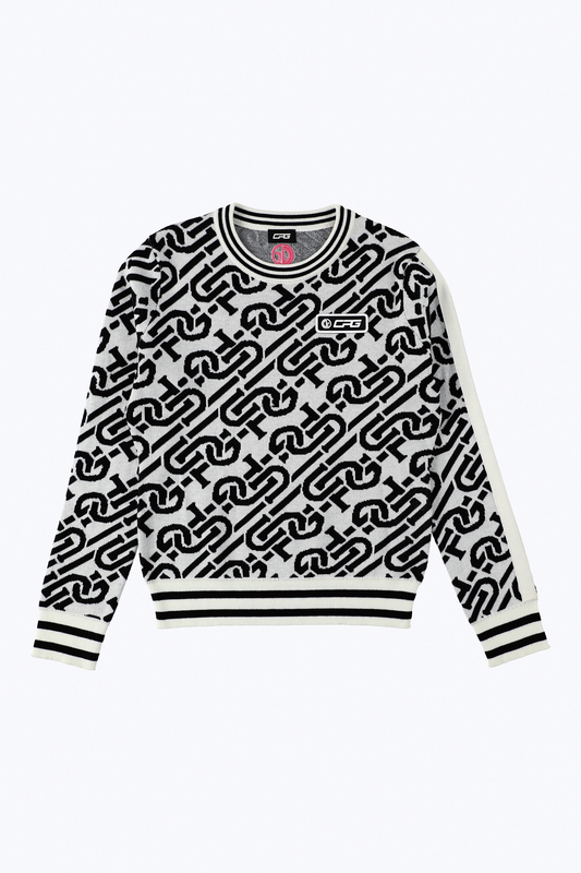 【Sample】チェーンロゴリブセーター