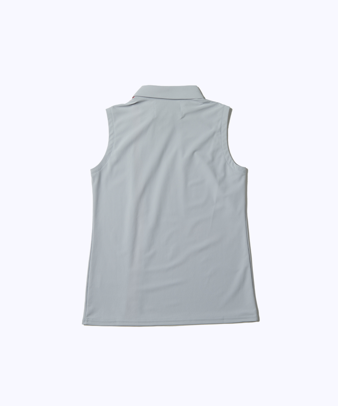 bicolor sleeveless shirt with RC（バイカラーノースリーブシャツ with RC）