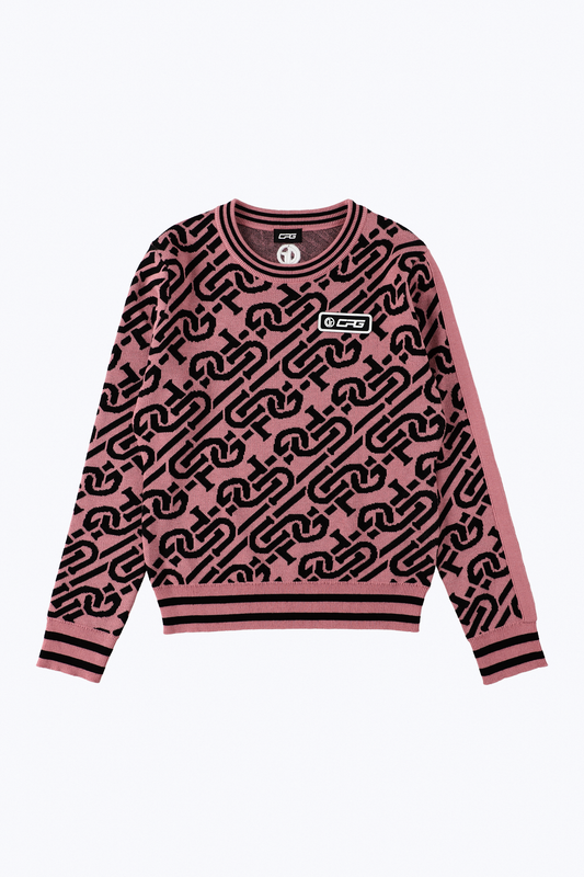 【Sample】チェーンロゴリブセーター