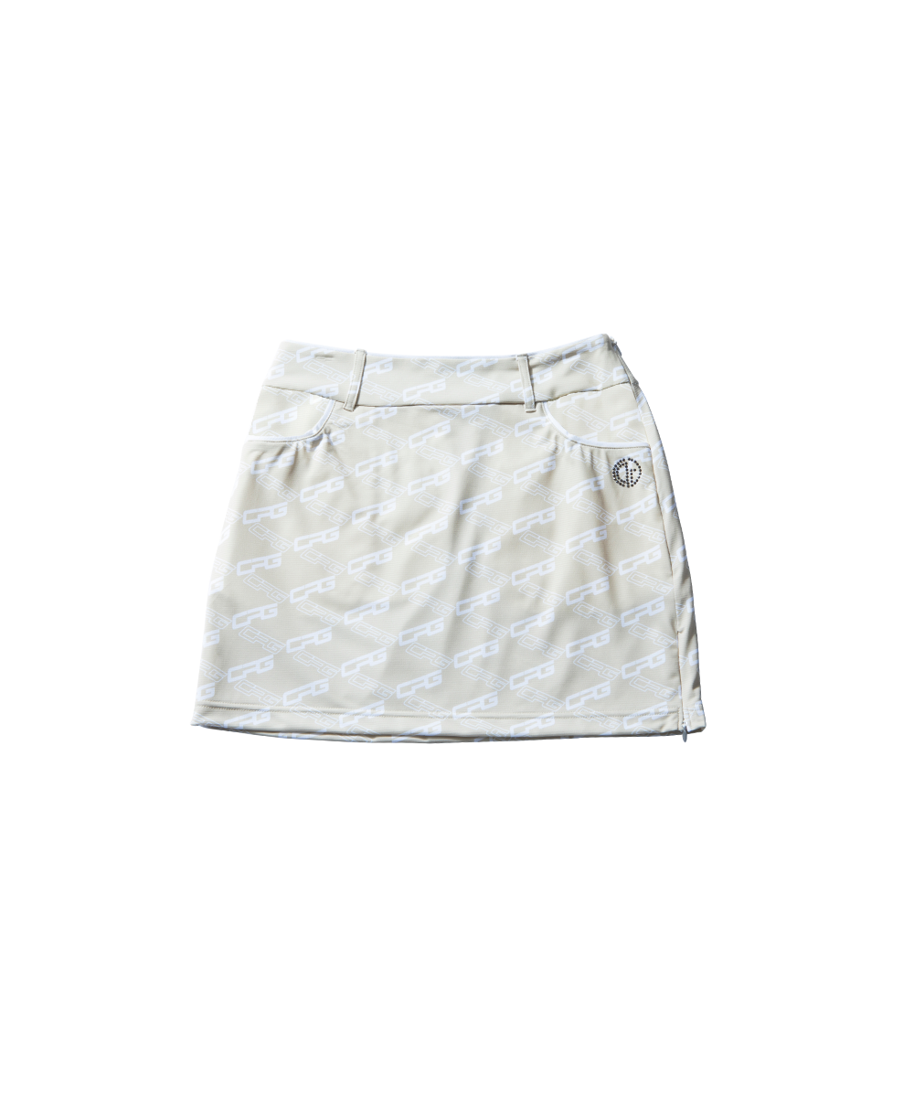 Bias logo print skirt(바이어스 로고 프린트 스커트)｜WOMEN
