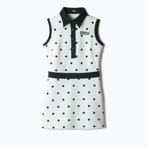 【Sample】ノースリーブストレッチポロワンピ