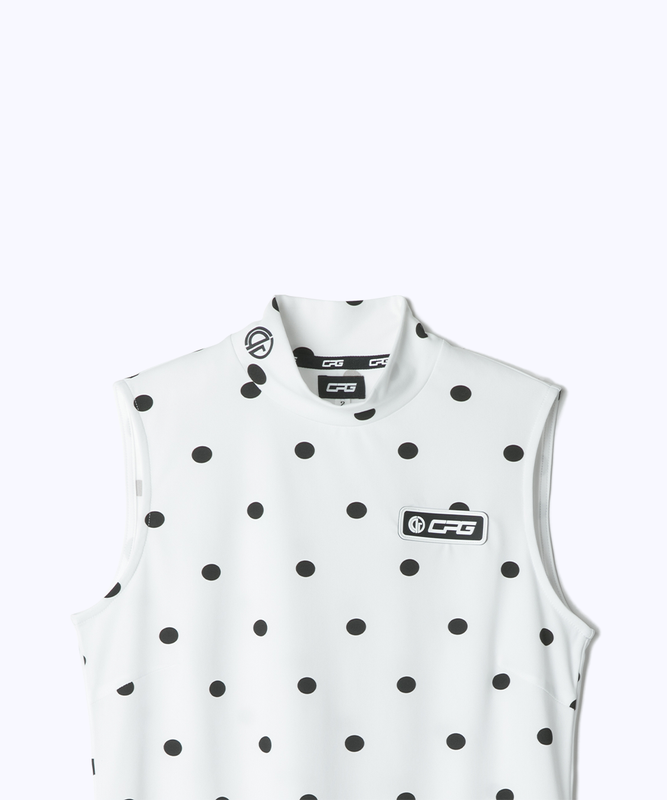cpg シーピージー シーピージーゴルフ モックネック ノースリーブ ブラック sleeveless mock neck(ノースリーブモックネック) – CPG GOLF