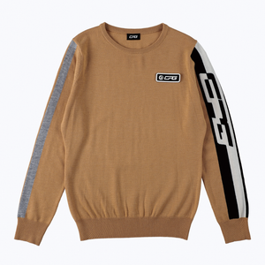 【Sample】クルーネックサイドロゴニット