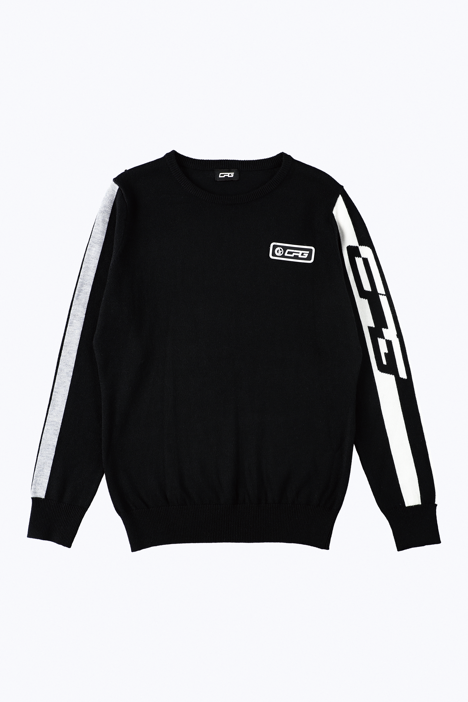 【Sample】クルーネックサイドロゴニット