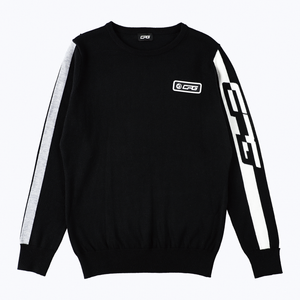 【Sample】クルーネックサイドロゴニット