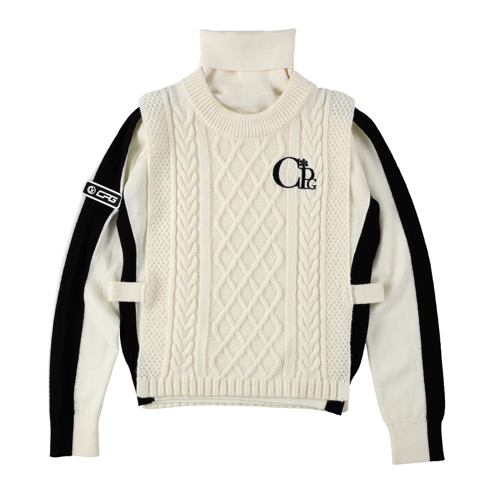 3wayオーバーベストシルエットモックネック-SAMPLE-