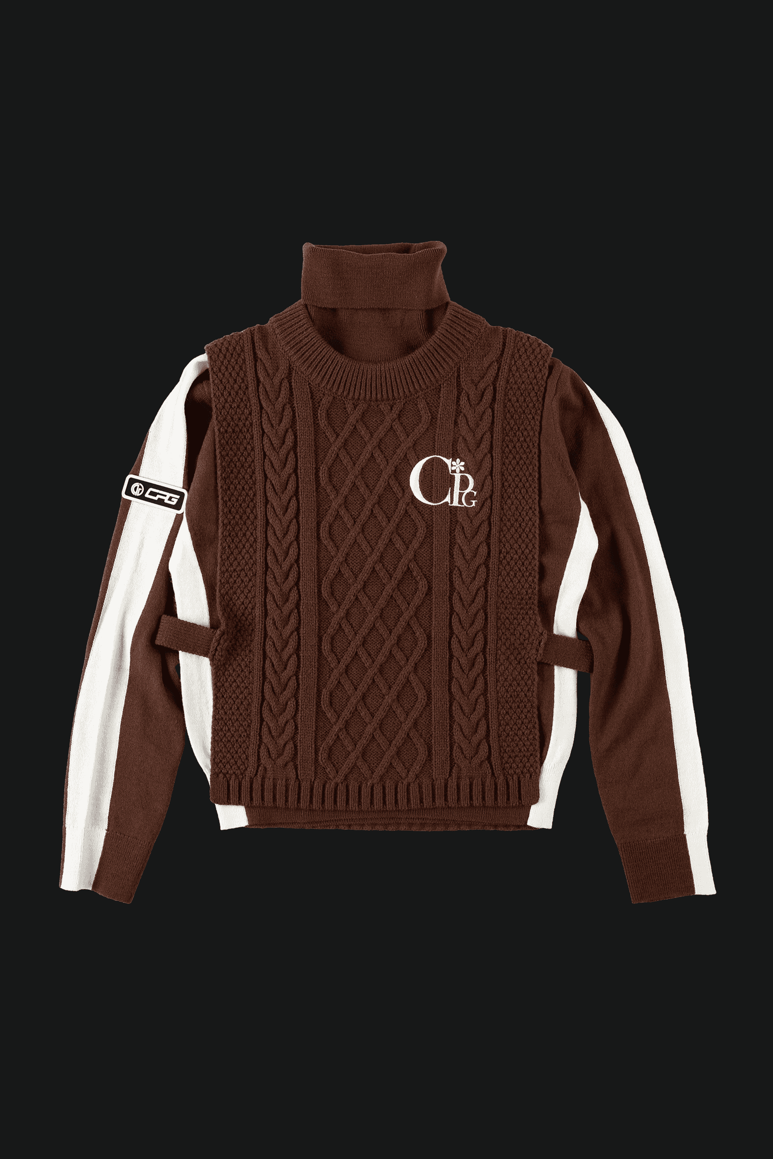 【Sample】3wayオーバーベストシルエットモックネック