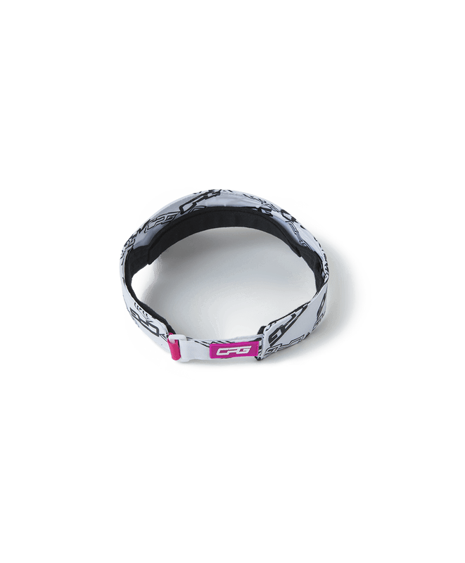 Ladies total pattern visor(레이디스 바이어스 프린트 로고 선바이저)