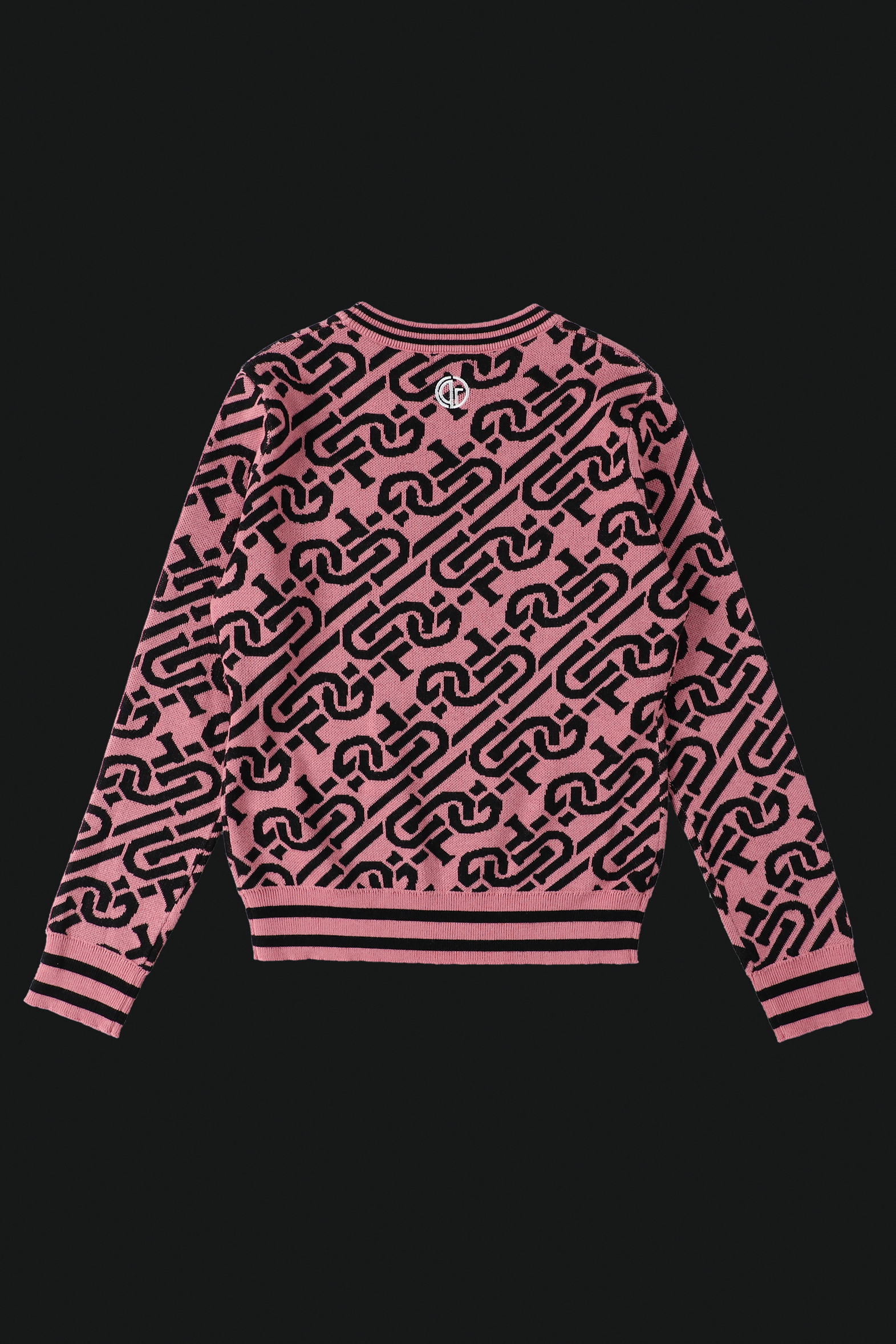 chain logo ribbed sweater(체인 로고 리브 스웨터)