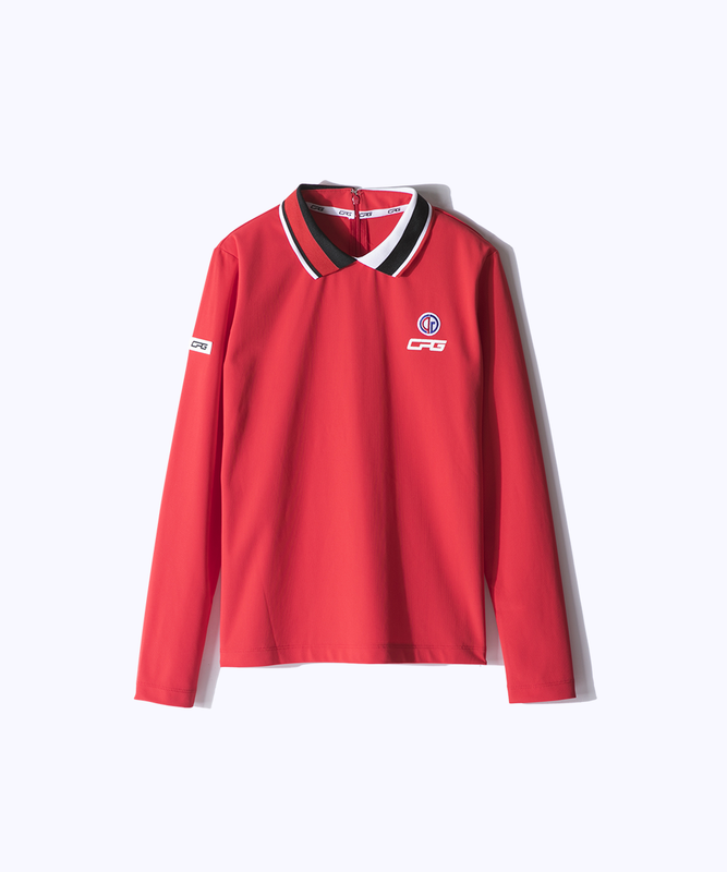 【Sample】ドライタイプリブ衿ロングスリーブシャツ