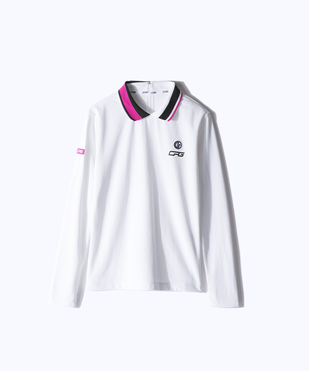 【Sample】ドライタイプリブ衿ロングスリーブシャツ