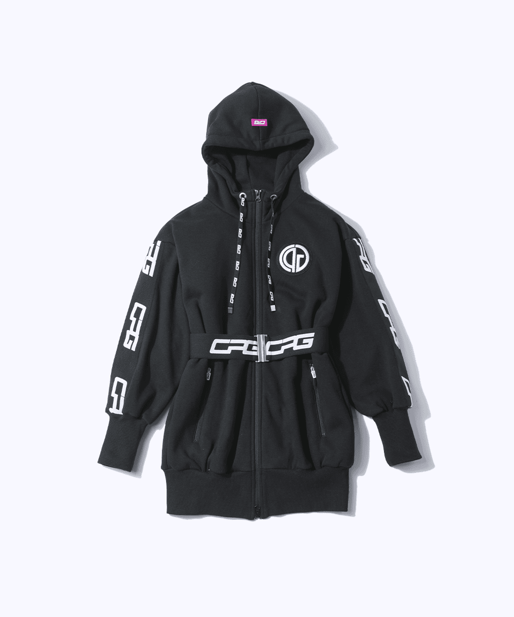 【Sample】ふわふわロング丈ジップアップジャケット