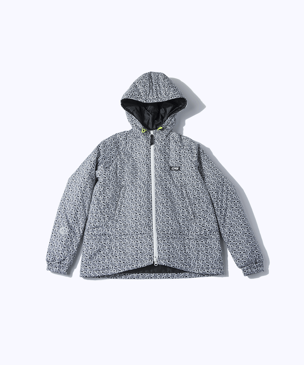 【Sample】ジオメトリック柄機能中綿ブルゾン