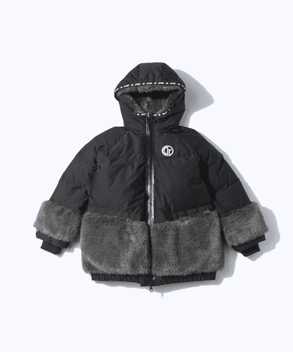 【Sample】ファーリーダウンフーディジャケット