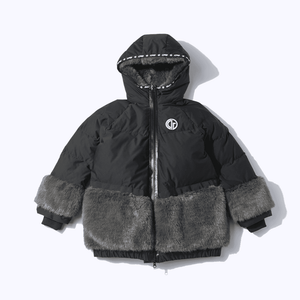 【Sample】ファーリーダウンフーディジャケット