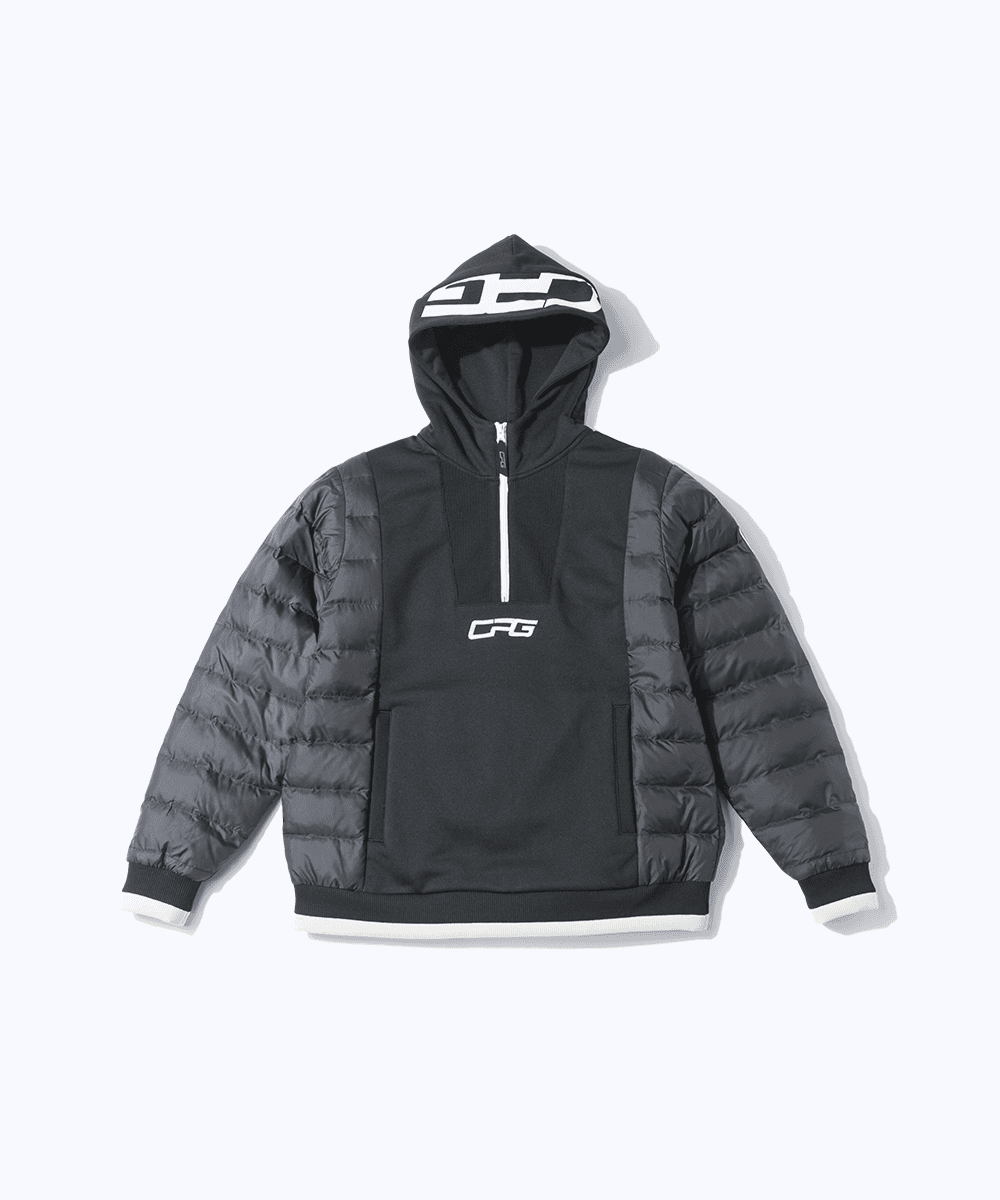 【Sample】ハイブリッドハーフジップフーディ | MEN