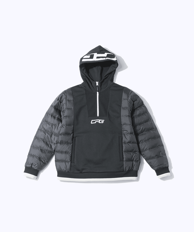 【Sample】ハイブリッドハーフジップフーディ | MEN