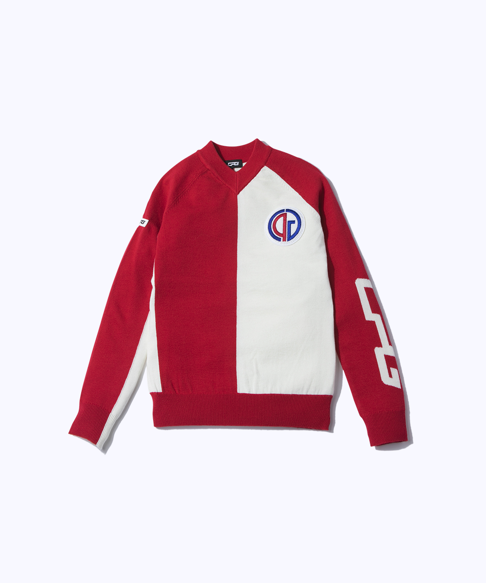 【Sample】Vネックニットプルオーバー