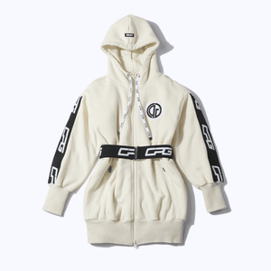 【Sample】ふわふわロング丈ジップアップジャケット