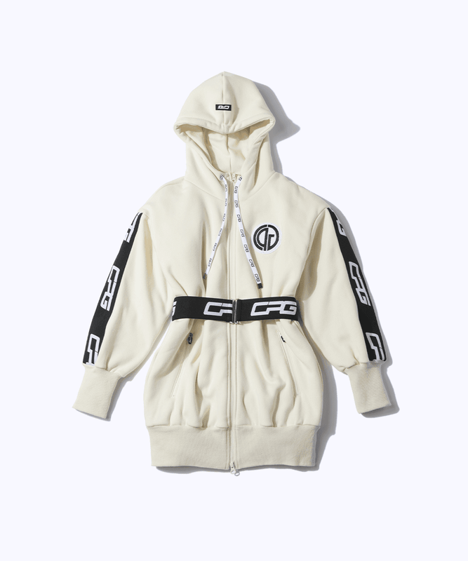 【Sample】ふわふわロング丈ジップアップジャケット