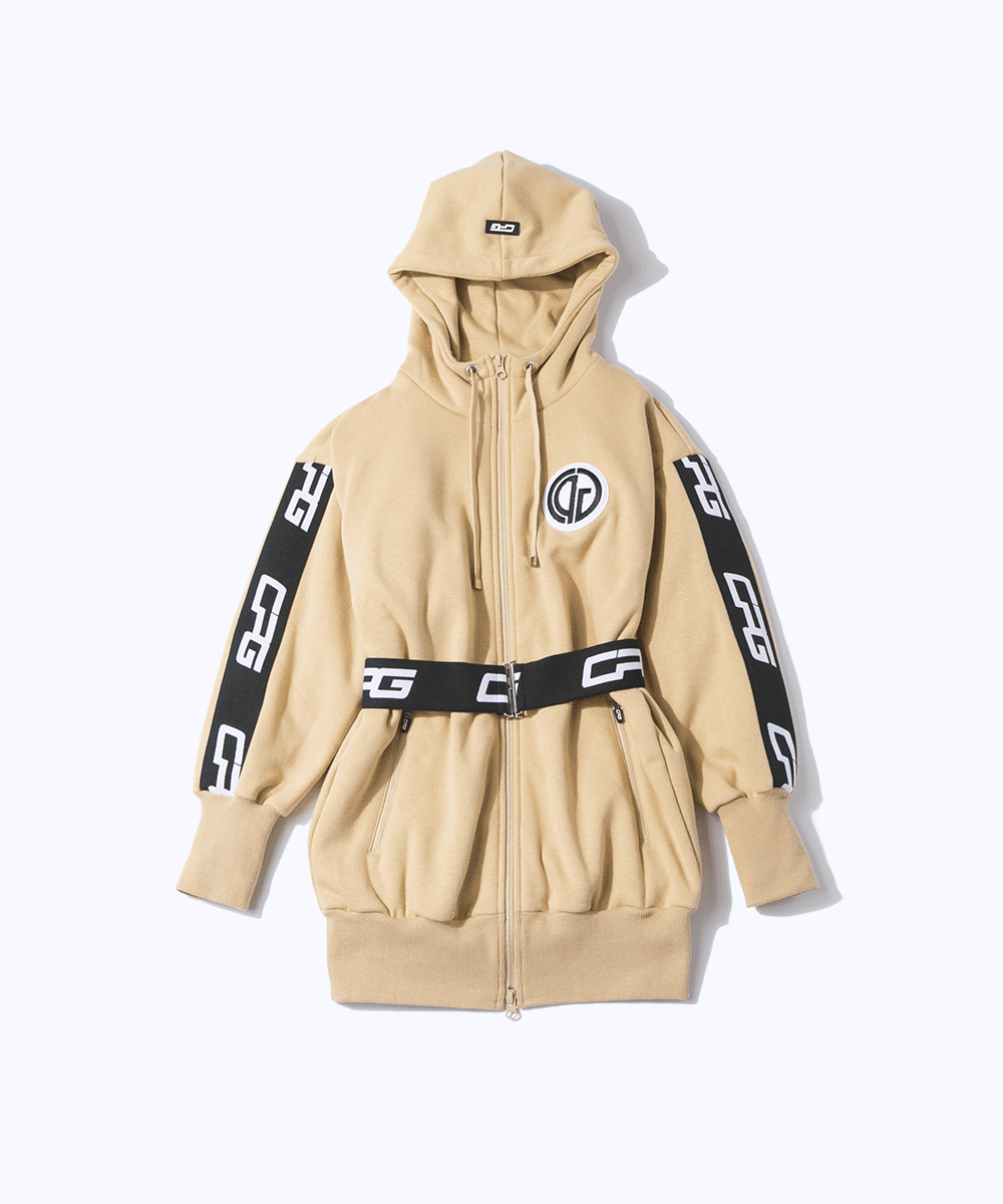 【Sample】ふわふわロング丈ジップアップジャケット