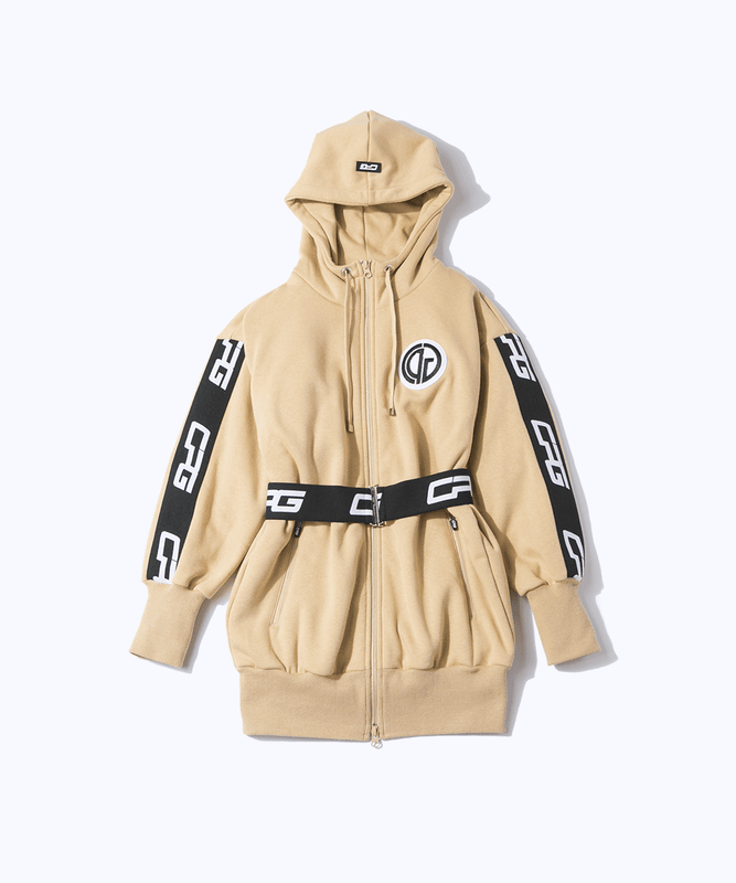 【Sample】ふわふわロング丈ジップアップジャケット