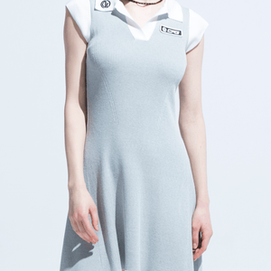 skipper knit dress（スキッパーニットドレス）