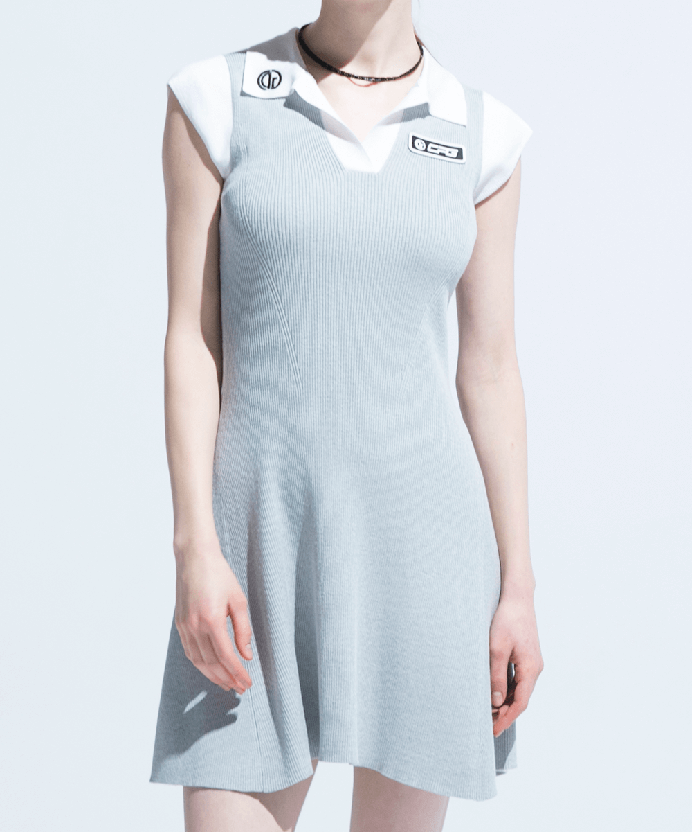 【9월 9일 이후 출하】 skipper knit dress(스키퍼 니트 드레스)