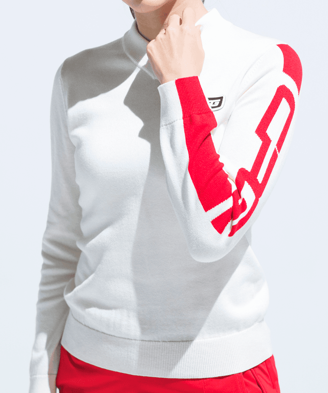 Vネックサイドロゴニット | WOMEN – CPG GOLF（シーピージー