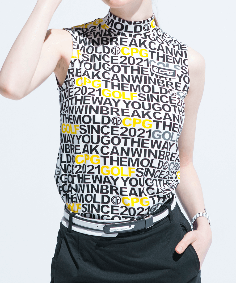 sleeveless mock neck（ノースリーブモックネック）