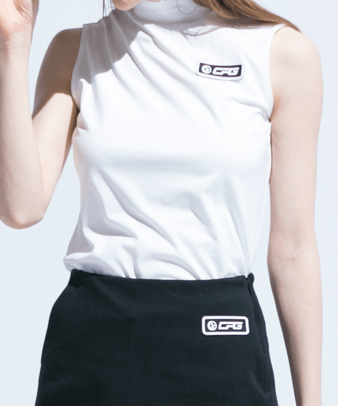 sleeveless mock neck（ノースリーブモックネック）