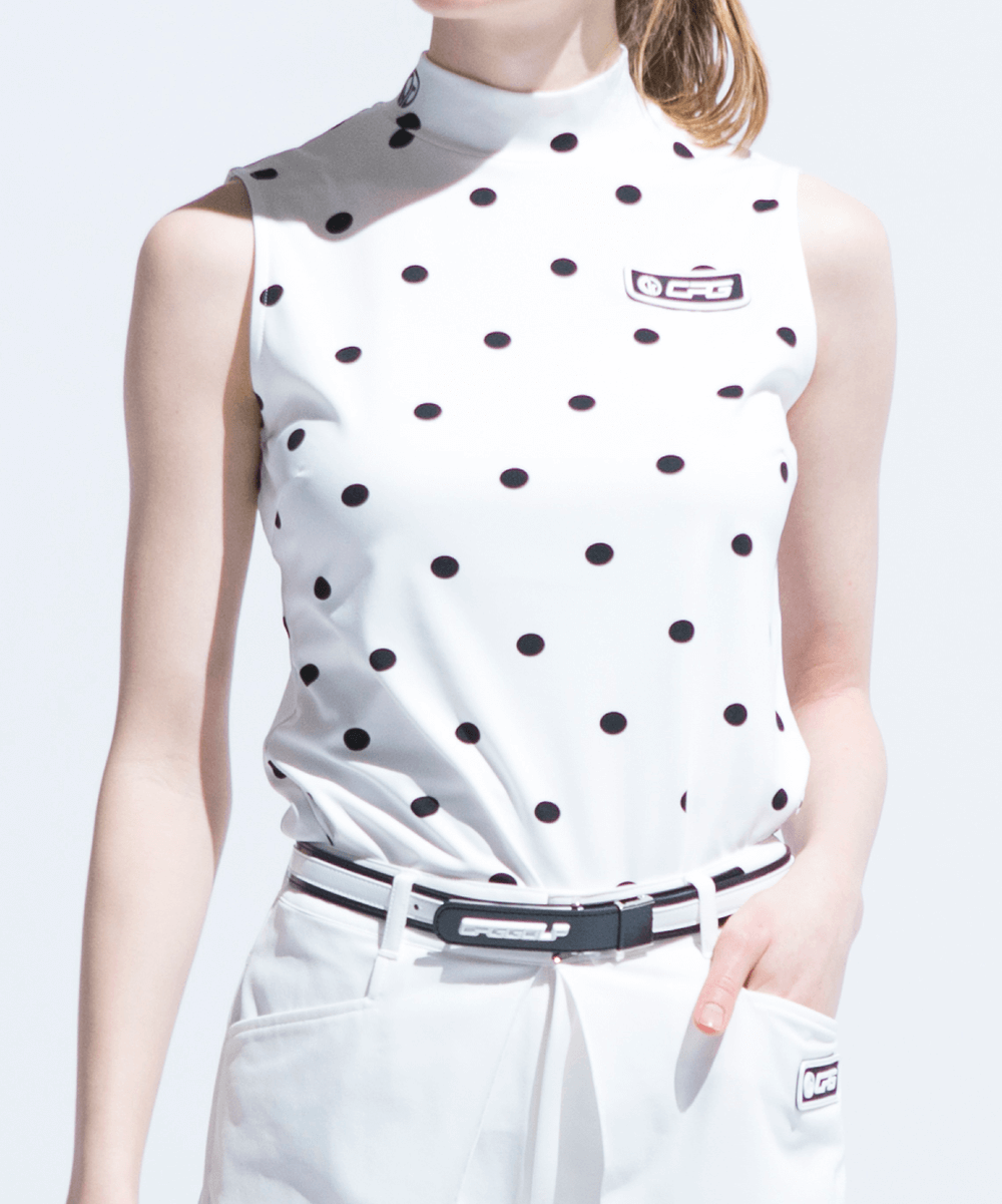sleeveless mock neck（ノースリーブモックネック）