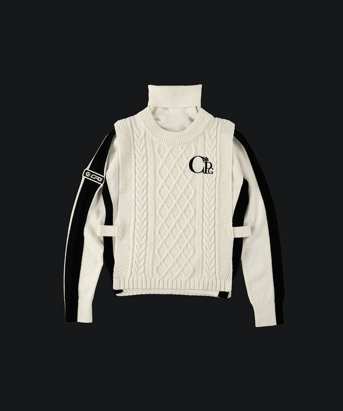 【Sample】3wayオーバーベストシルエットモックネック