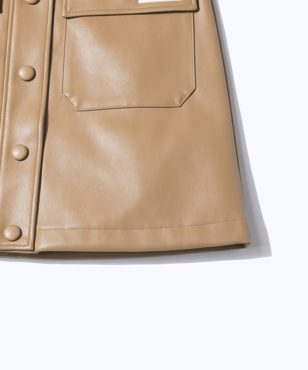 【Sample】フェイクレザースカート