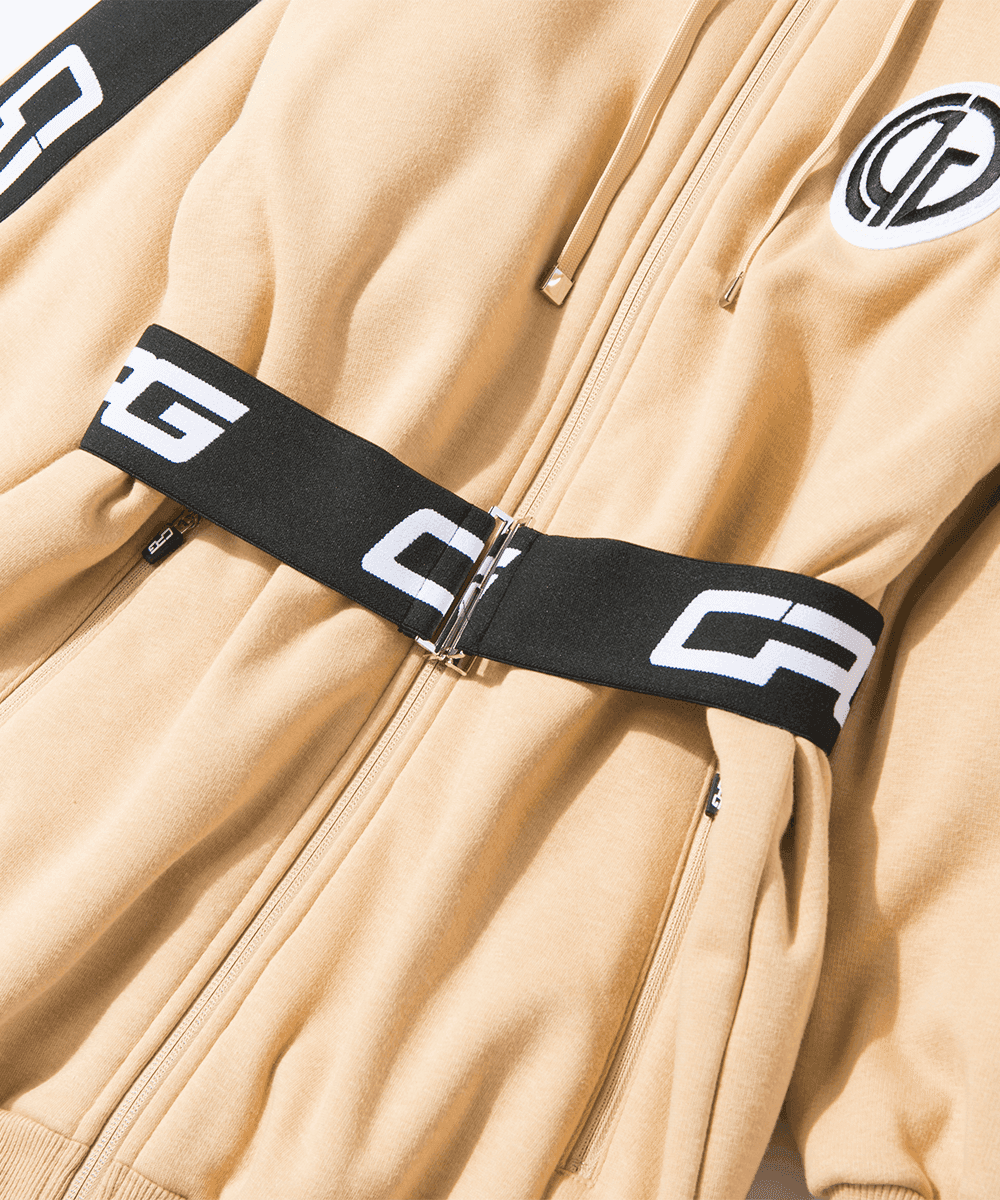 【Sample】ふわふわロング丈ジップアップジャケット