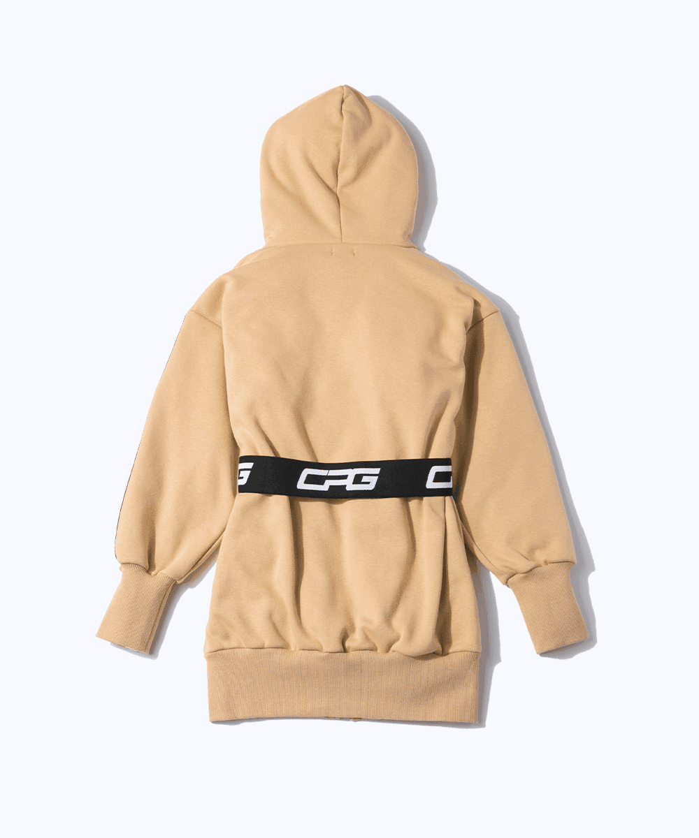 【Sample】ふわふわロング丈ジップアップジャケット