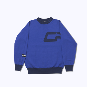 【Sample】Middle neck logo motif knit sweater | MENS | MEN