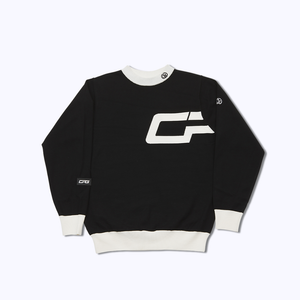 【Sample】Middle neck logo motif knit sweater | MENS | MEN