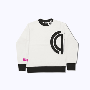 【Sample】Middle neck logo motif knit sweater | WOMENS