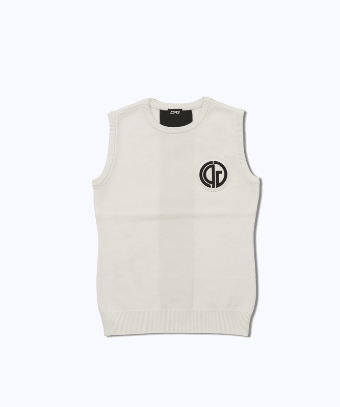 【Sample】Knit vest with emblem｜WOMEN