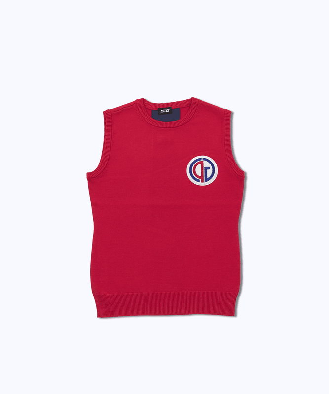 【Sample】Knit vest with emblem｜WOMEN