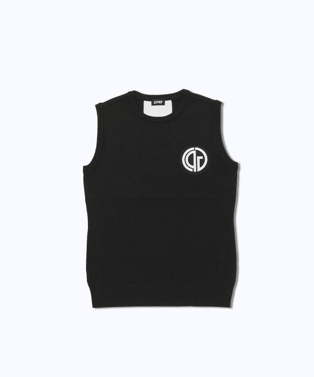【Sample】Knit vest with emblem｜WOMEN