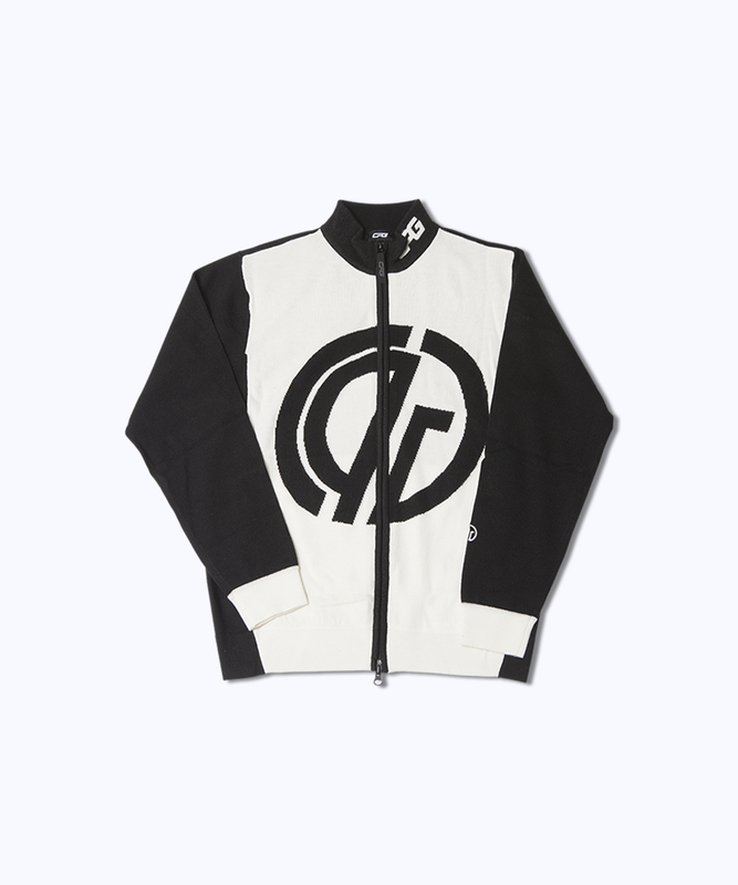 【Sample】Full Zipup Logo Motif Knit Blouzon | MENS | MEN