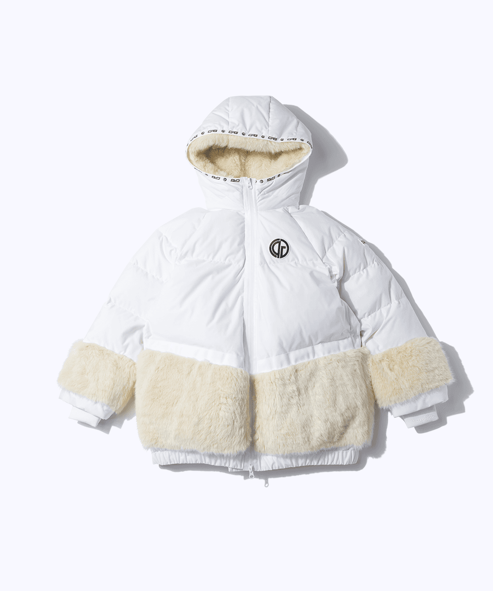 【Sample】ファーリーダウンフーディジャケット