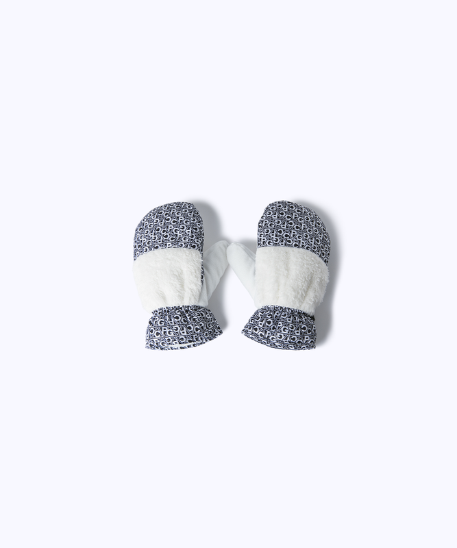 【9월 9일 이후 출하】 geometric logo mittens(지오메트릭 로고・미톤)