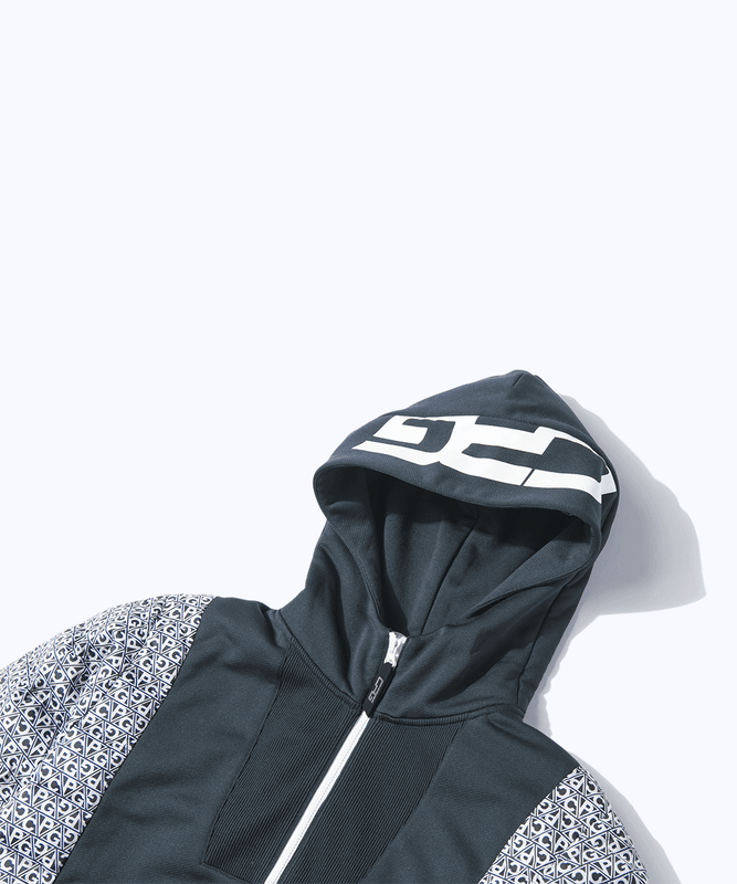 【Sample】ハイブリッドハーフジップフーディ | MEN