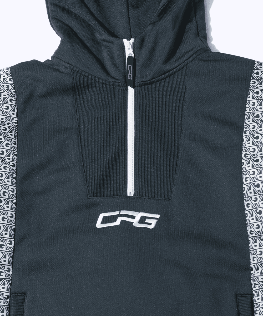 【Sample】ハイブリッドハーフジップフーディ | MEN